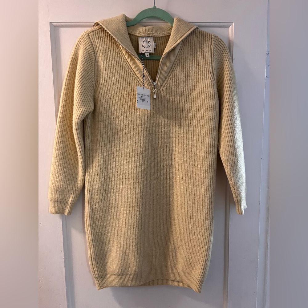 Women’s Light Tan Sweater Dress
